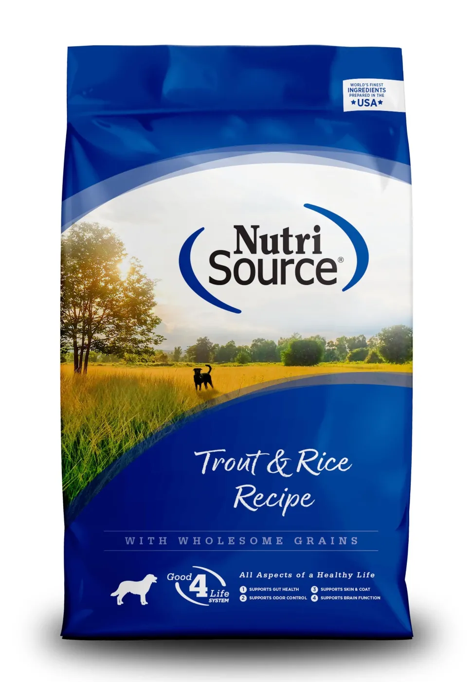 Nutrisource Adult Trout & Rice Dry Dog Food - 5 lb Bag