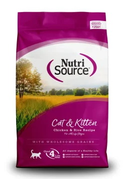 Nutrisource Cat & Kitten Chicken & Rice Dry Cat Food - 16 lb Bag