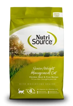 Nutrisource Cat Senior Weight Mgt Chicken & Rice Dry Cat Food - 16 lb Bag