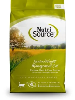 Nutrisource Cat Senior Weight Mgt Chicken & Rice (5 per bale) Dry Cat Food - 6.6 lb Bag