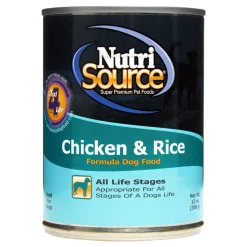 Nutrisource Chicken and Rice Recipe Canned Dog Food - 13 Oz - Case of 12