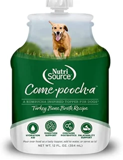 Nutrisource Come-Pooch-a Turkey Broth Dog Food Topper - 12 Oz