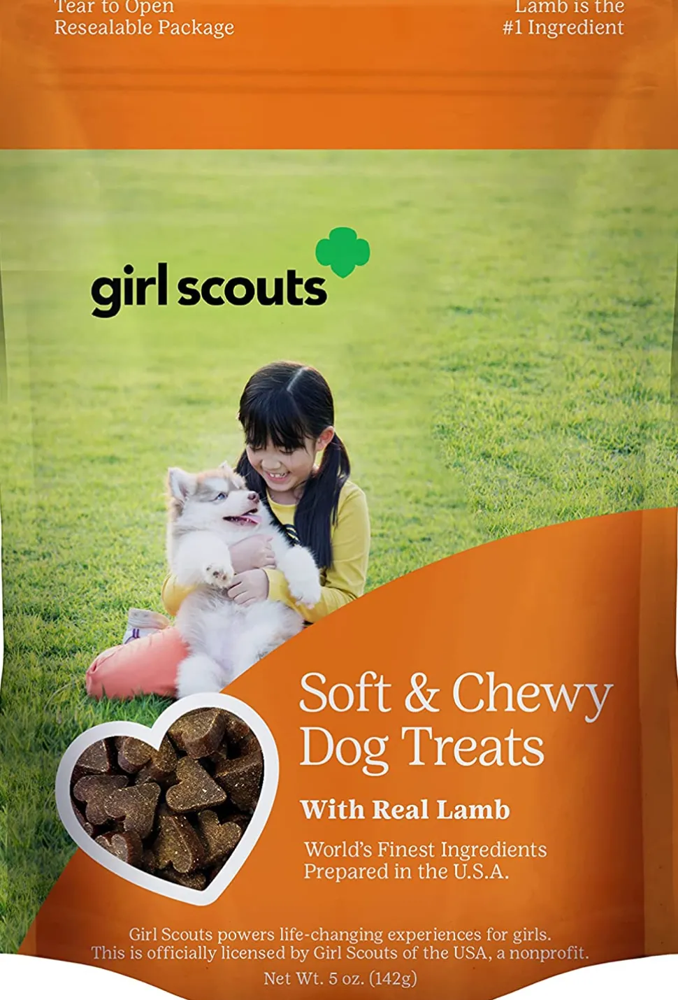 Nutrisource Girl Scouts Lamb Soft & Chewy Dog Treats - 5 oz