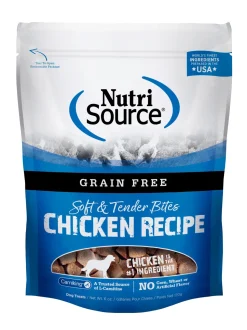 Nutrisource Grain Free Chicken Soft and Chew Dog Treats - 6 oz