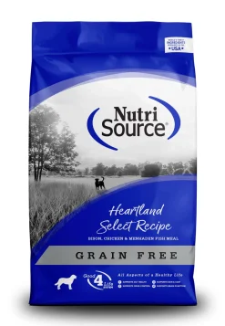 Nutrisource Grain Free Heartland Select with Bison Dry Dog Food - 15 lb Bag