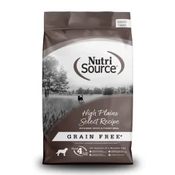 Nutrisource Grain Free High Plains Select Beef and Trout Dry Dog Food - 15 lb Bag