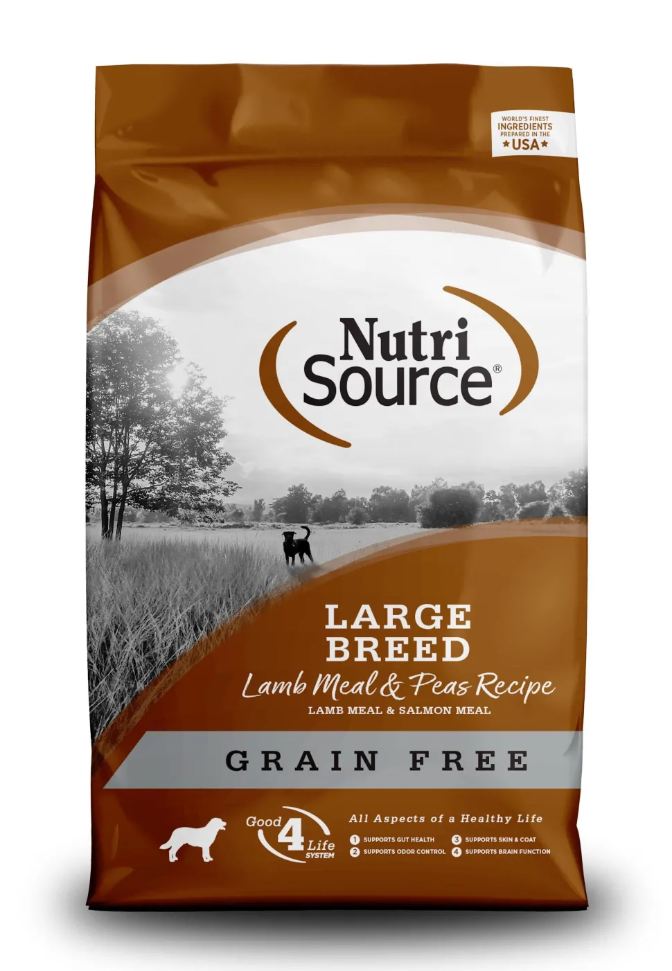 Nutrisource Grain Free Large Breed Lamb Meal & Peas Dry Dog Food - 30 lb Bag