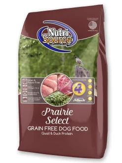 Nutrisource Grain Free Prairie Select Quail, Duck and Turkey Dry Dog Food - 15 lb Bag