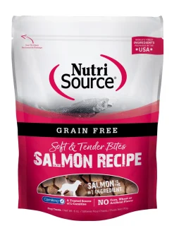 Nutrisource Grain Free Salmon Soft and Chew Dog Treats - 6 oz