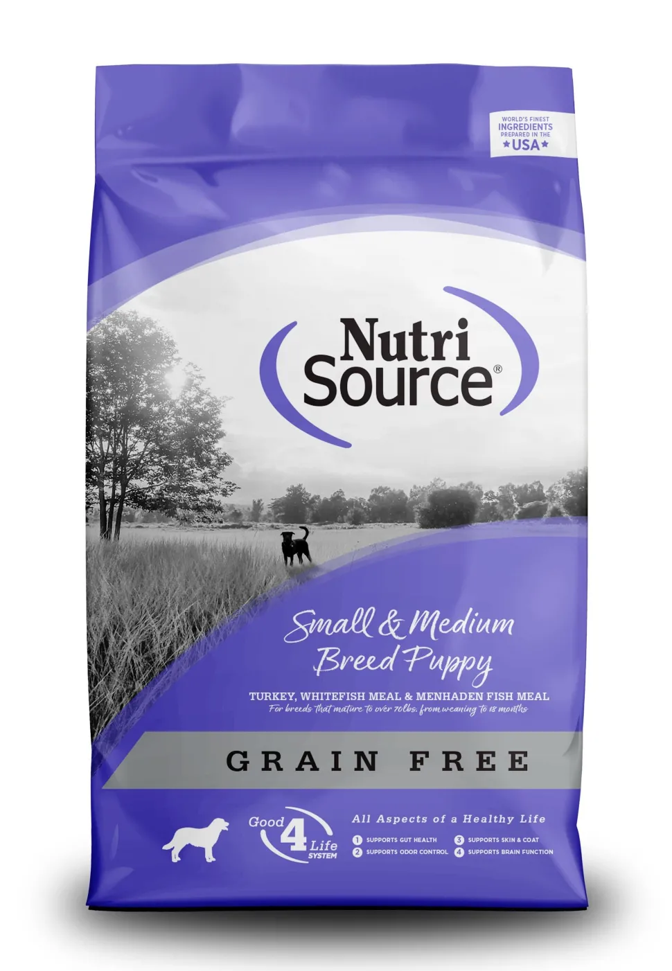 Nutrisource Grain Free Small/Med Breed Puppy (8 Per Bale) Dry Dog Food - 5 lb Bag
