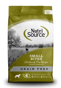 Nutrisource Grain Free Small Bites Chicken Dry Dog Food - 15 lb Bag