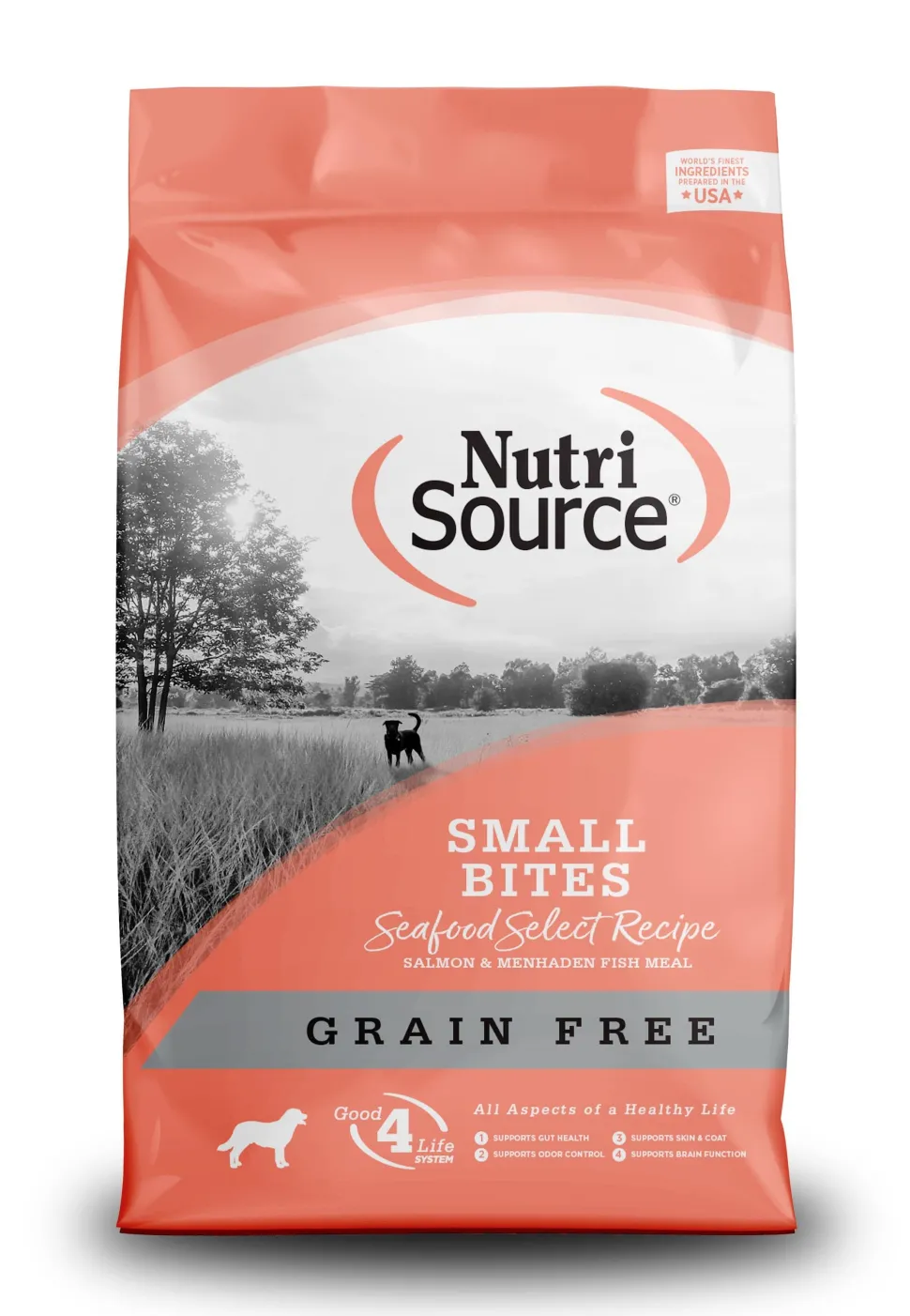 Nutrisource Grain Free Small Bites Seafood Select with Salmon Dry Dog Food - 15 lb Bag