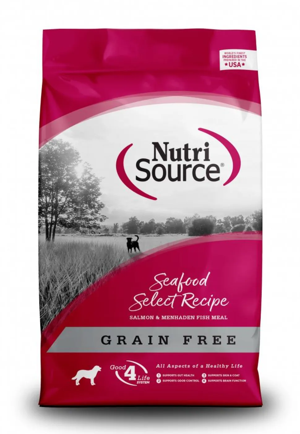 Nutrisource Grain-Free Seafood Select with Salmon and Turkey Dry Dog Food - 26 Lbs