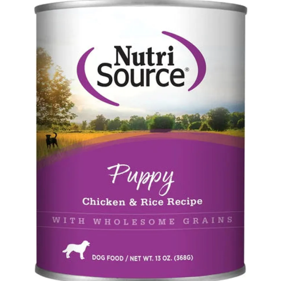 Nutrisource Puppy Chicken & Rice Canned Canned Dog Food - 13 oz - Case of 12