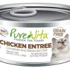 Nutrisource Pure Vita 96% GF Chicken & Chicken Liver Canned Cat Food - 5.5 oz - Case of 12