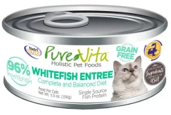 Nutrisource Pure Vita 96% GF Whitefish Entrée Canned Cat Food - 5.5 oz - Case of 12