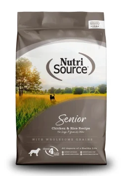 Nutrisource Senior Chicken & Rice (8 Per Bale) Dry Dog Food - 5 lb Bag