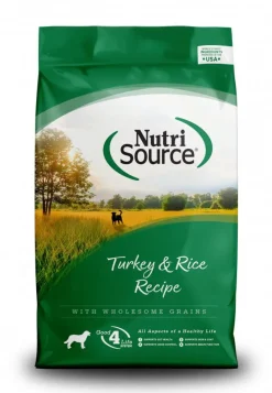 Nutrisource Turkey and Brown Rice Formula Dry Dog Food - 26 Lbs