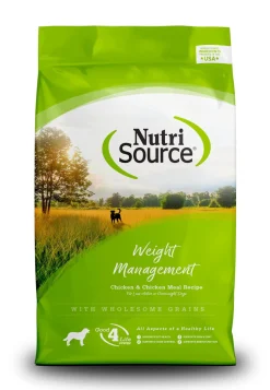 Nutrisource Weight Management Chicken & Rice Dry Dog Food - 15 lb Bag