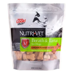 Nutri-Vet Dental Breath & Tartar Dog iscuits - 19.5 oz Bag