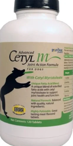 Nutri-Vet Hip and Joint Cetyl-M Joint Advanced Action Formula tablests Dog Supplements - 120 ct Bottle