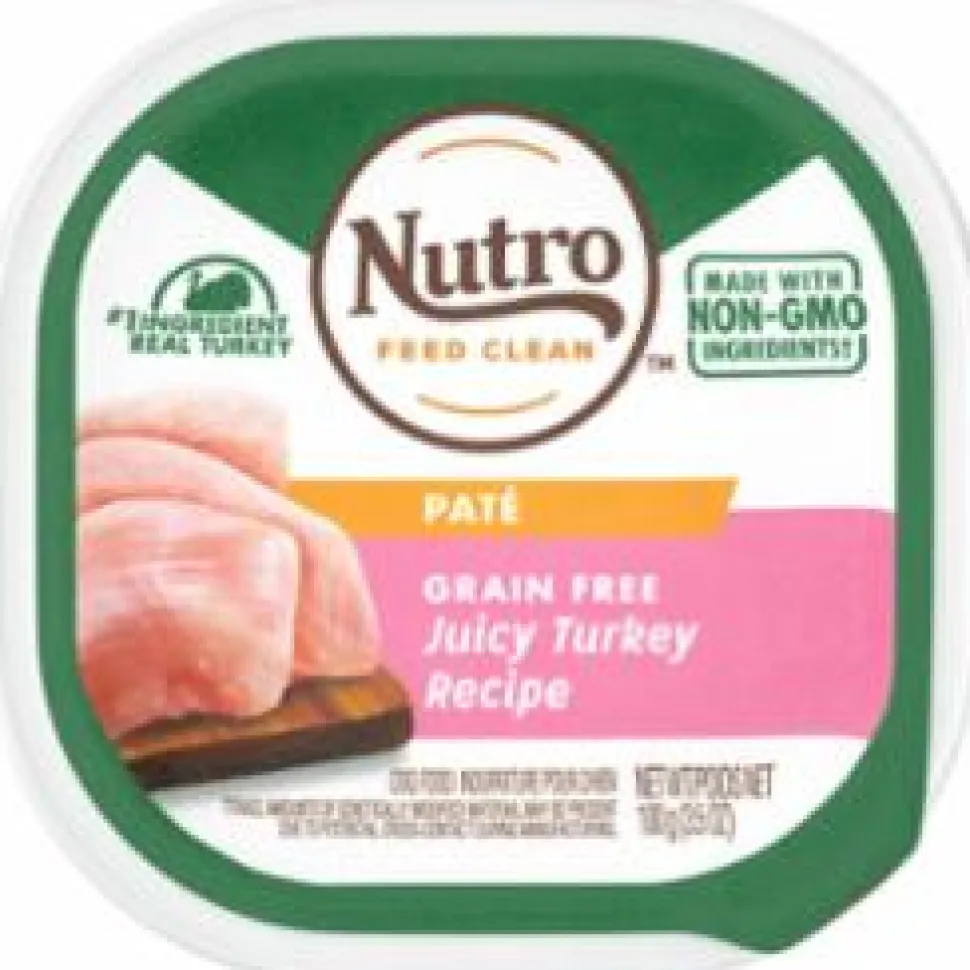 Nutro Grain Free Juicy Turkey Loaf Wet Dog Food Trays - 3.5 oz - Case of 24