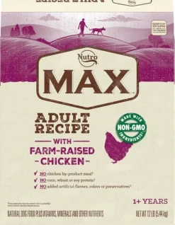 Nutro Max Adult Dry Dog Food - 12 Lbs