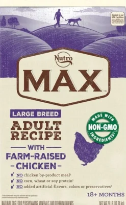 Nutro Max Large Breed Adult Chicken Dry Dog Food - 40 Lbs