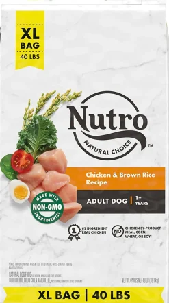 Nutro Natural Choice Adult Chicken, Rice & Sweet Potato Dry Dog Food - 40 lb Bag