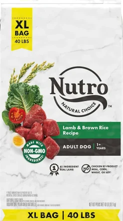 Nutro Natural Choice Adult Lamb & Rice Dry Dog Food - 40 lb Bag