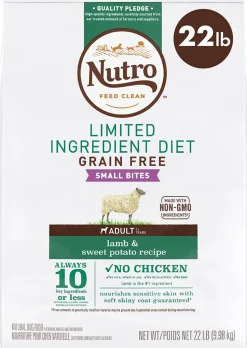 Nutro Natural Choice Grain-Free Limited Ingredient Adult Lamb & Sweet Potato Dry Dog Food - 22 lb Bag