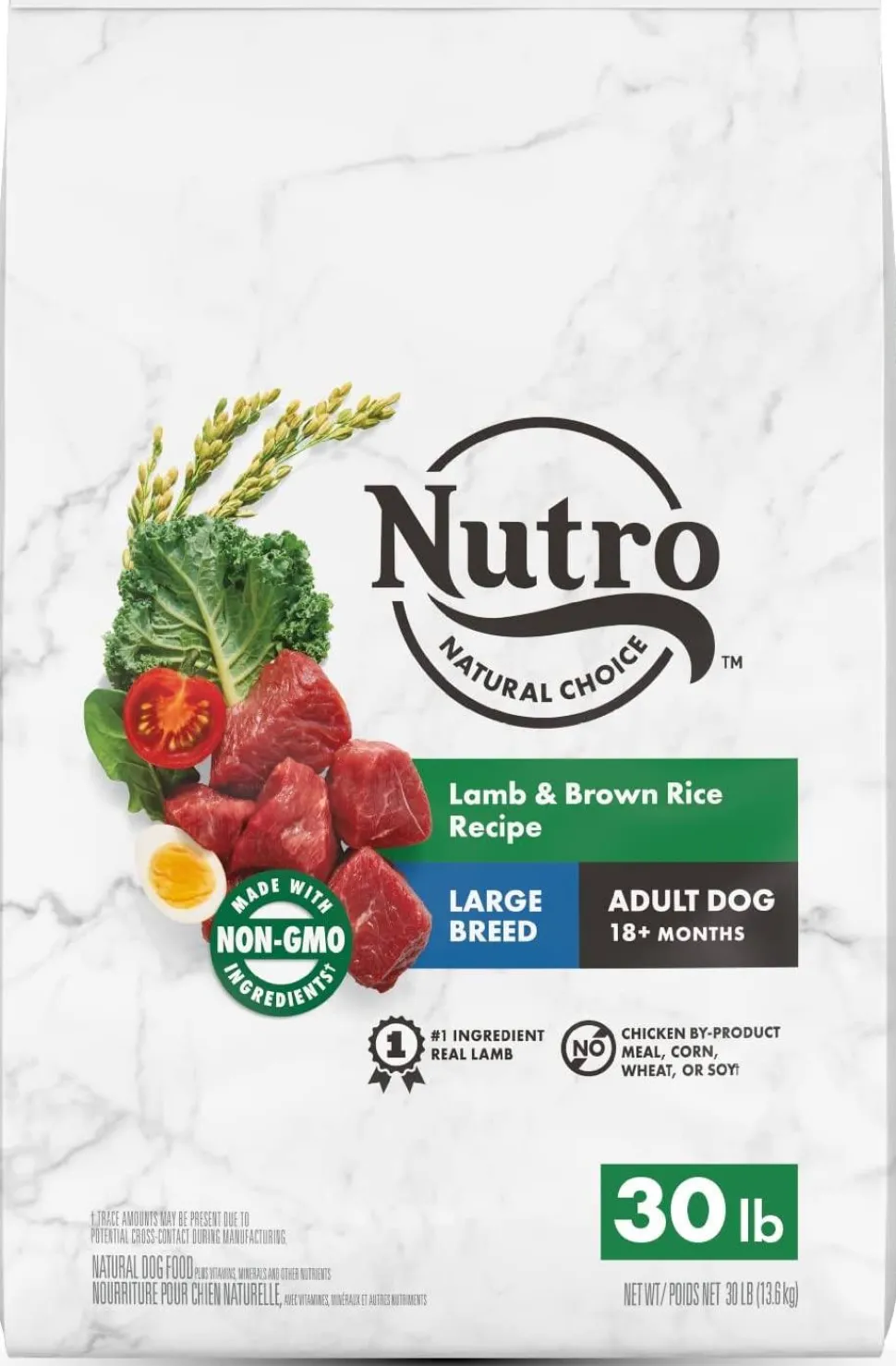 Nutro Natural Choice Large Breed Adult Lamb & Rice Dry Dog Food - 30 lb Bag
