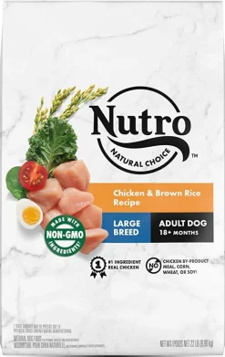 Nutro Natural Choice Large Breed Adult Chicken, Rice & Sweet Potato Dry Dog Food - 22 lb Bag