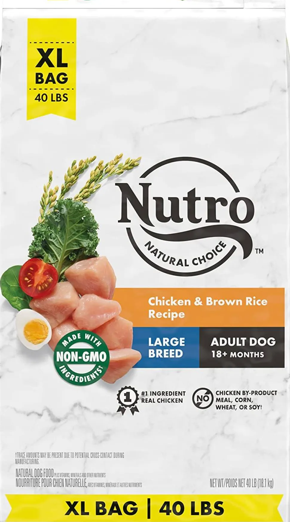 Nutro Natural Choice Large Breed Adult Chicken, Rice & Sweet Potato Dry Dog Food - 40 lb Bag