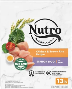Nutro Natural Choice Senior Chicken & Brown Rice Dry Dog Food - 13 lb Bag