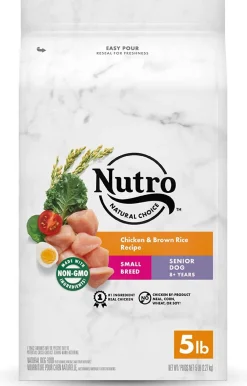 Nutro Natural Choice Small Breed Senior Chicken, Rice & Sweet Potato Dry Dog Food - 5 lb Bag
