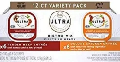 Nutro Ultra Bistro Mix Filets Gravy Wet Dog Food Trays - 3.5 oz - 12 Count