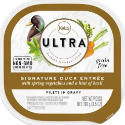Nutro Ultra Grain-Free Cuts in Gravy Duck w/Vegetables Wet Dog Food Trays - 3.5 oz - Case of 24