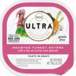 Nutro Ultra Grain-Free Cuts in Gravy Turkey Wet Dog Food Trays - 3.5 oz - Case of 24