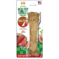Nylabone Healthy Edibles All-Natural Long Lasting Roast Beef Flavor Chew Treats - Souper - 50+ lb
