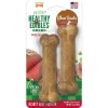 Nylabone Healthy Edibles Roast Beef Flavor Chew Treats for Dog Roast Beef - Extra Small/Petite - 2 Count