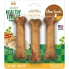 Nylabone Healthy Edibles Natural Chew Dog Biscuits Treats - Chicken - Reg - 3 Pack