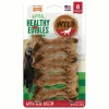 Nylabone Healthy Edibles Wild Natural Chew Dog Biscuits Treats - Bison - Small - 8 Pack