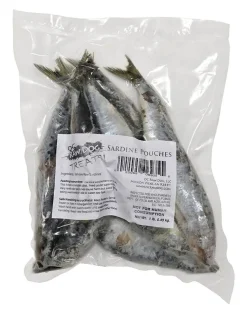 OC Raw Frozen Foods Sardines Cat and Dog Supplements and Treats - 1 lb Bag