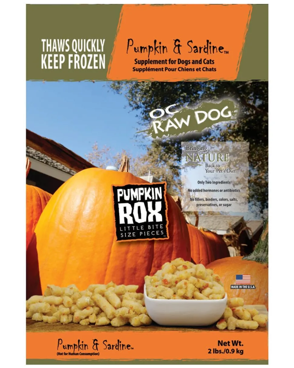 OC RAW Pumpkin & Sardine Rox Natural Dog Treats - 2 Lbs