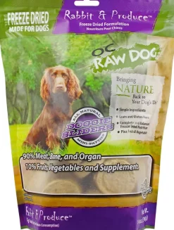 OC Raw Rabbit & Produce Sliders Freeze-Dried Dog Treats - 14 Oz Bag