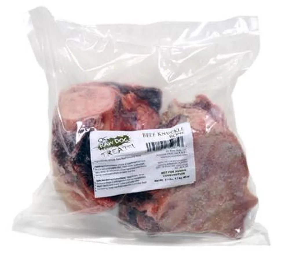 OC RAW Whole Knuckle Beef Bones Natural Dog Treats - 2.5 Lbs