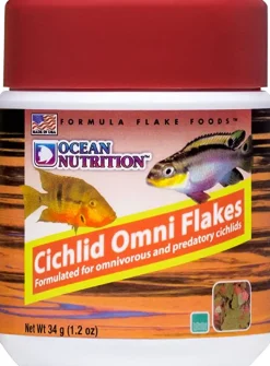 Ocean Nutrition Cichlid Omni Flakes - 1.2 oz