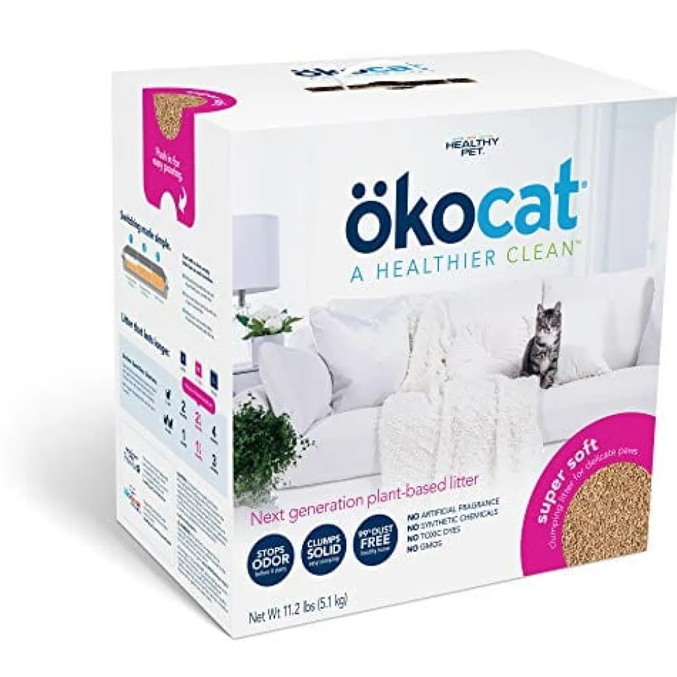 Okocat Super Soft Clumping Wood Cat Cat Litter - 11.2 Lbs