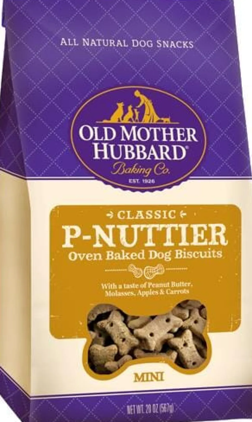 Old Mother Hubbard Crunchy Classic Natural P-Nuttier Mini Biscuits Dog Treats